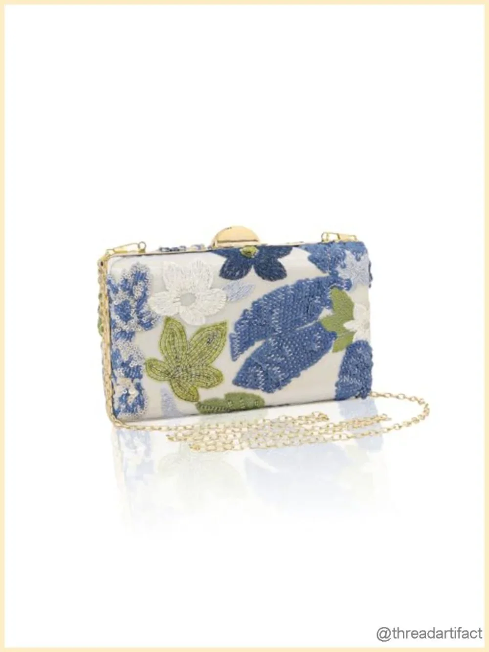 Embroidered Flower Evening Bag Floral Clutch Beaded Sequin Clutch Shoulder Bag